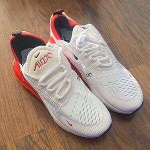 Nike Women’s Red and White Sneakers